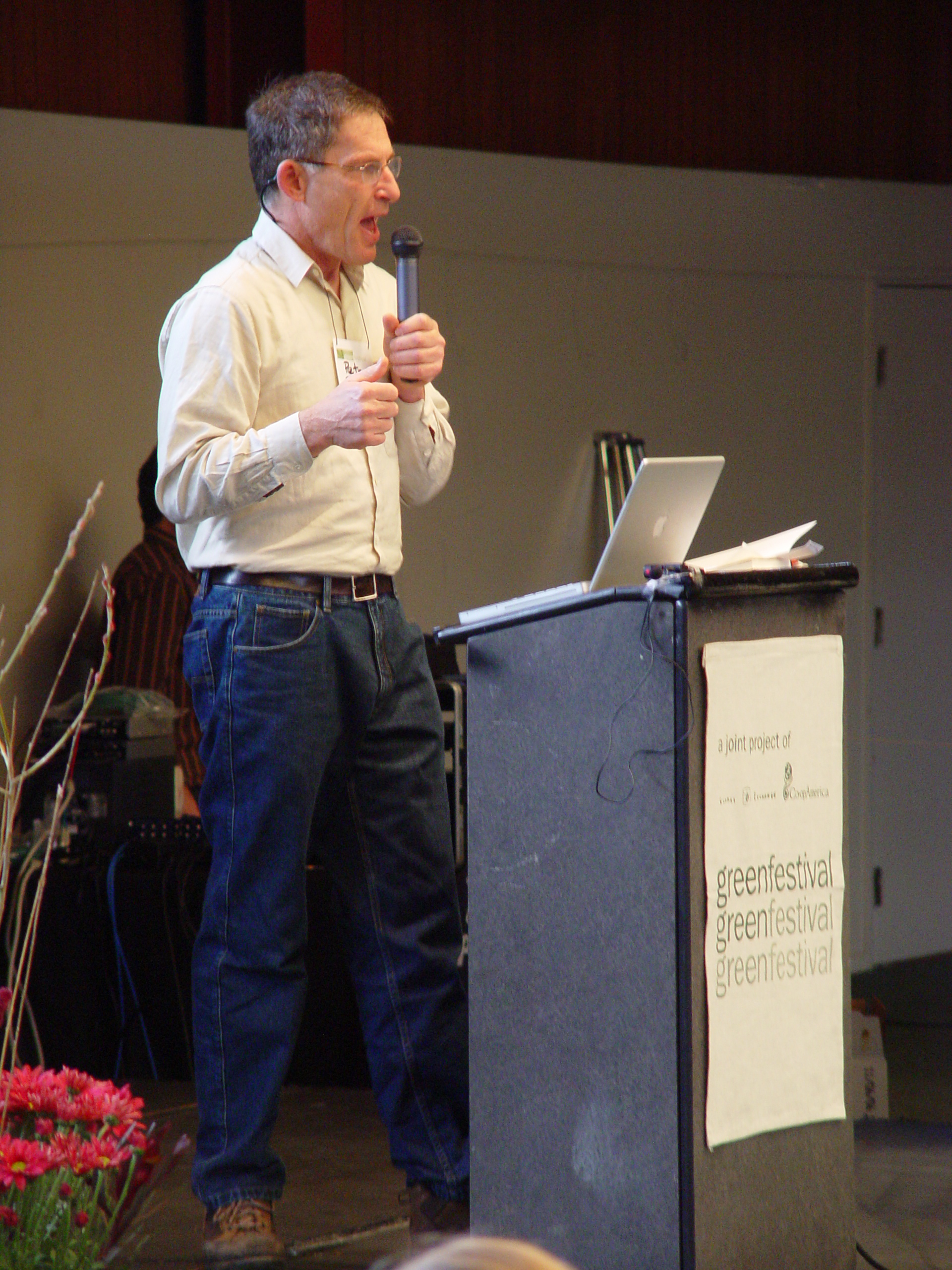 Peter Barnes at the Green Festival 2006