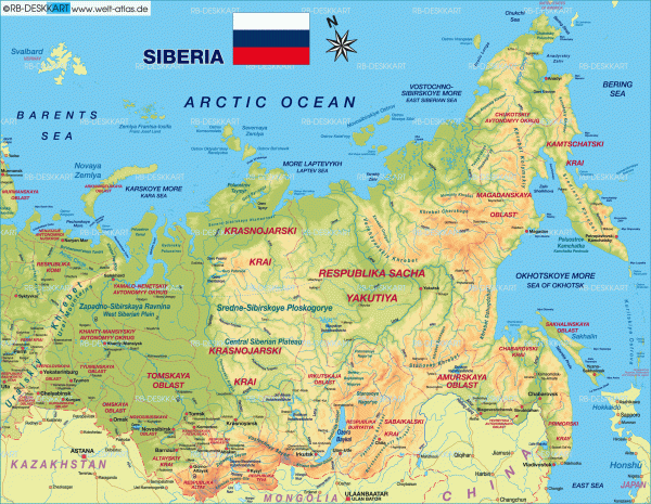 Siberia map