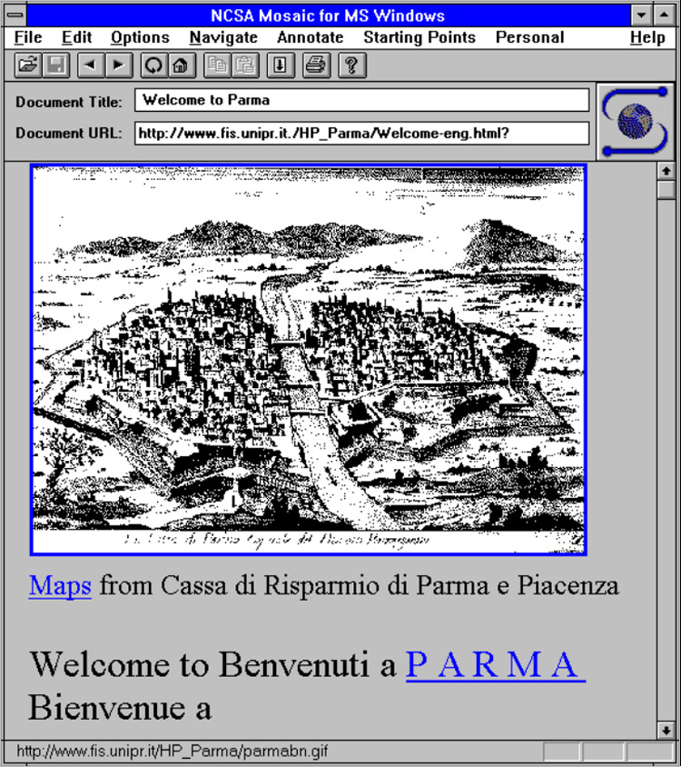 Un esempio di turismo virtuale via Internet: visita a Parma