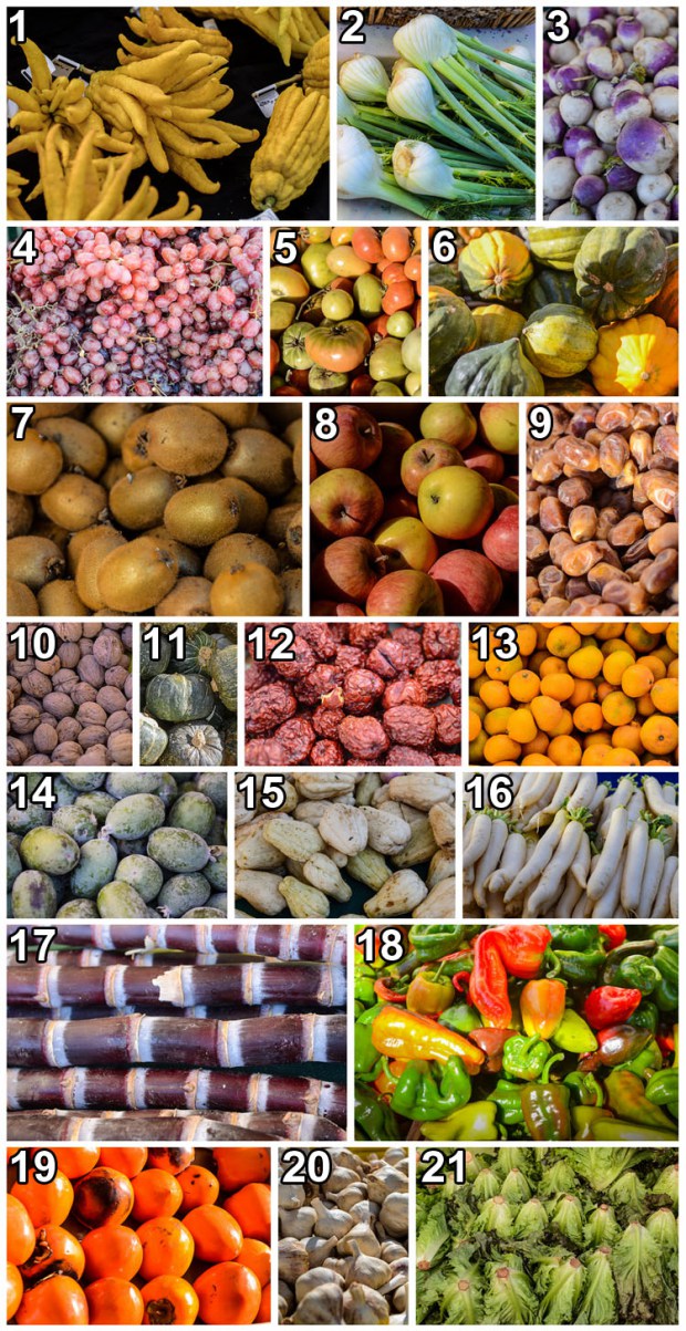 Indovina il nome e il paese d’orgine di questi ortaggi e verdure.