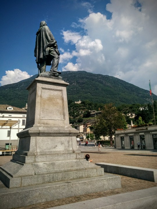 Piazza Giuseppe Garibaldi a Sondrio