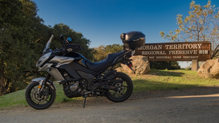 Kawasaki Versys 1000 LT at the Morgan Territory Regional Preserve, California