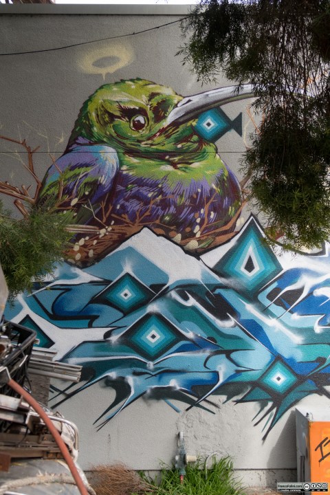 The Bird, mural, Oakland, CA