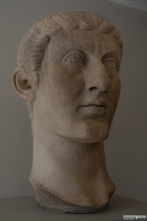 Marble portrait head of the Emperor Constantine I (ca. A.D. 325–370)