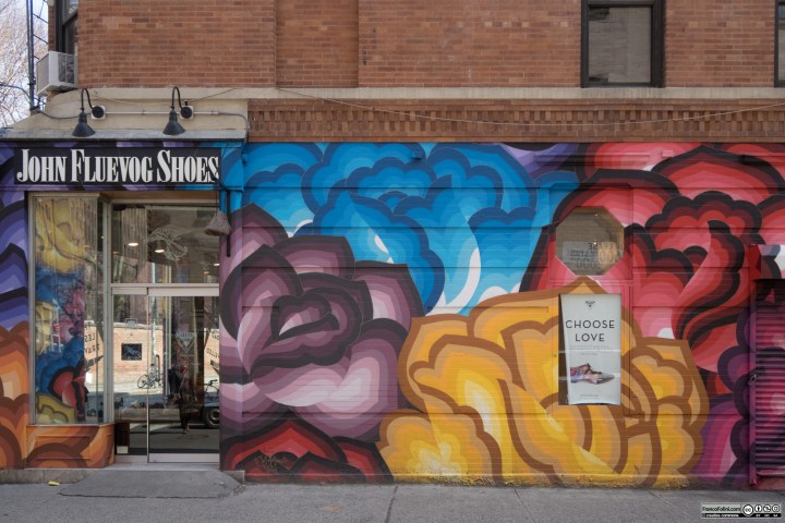 Mural by Jet Martinez, Mulberry & Prince, Manhattan New York USA