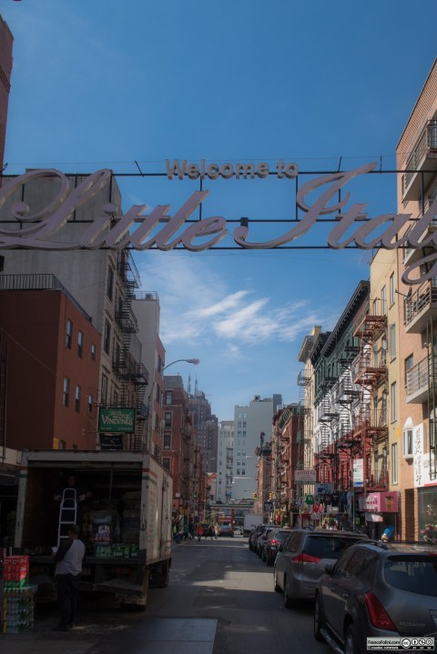 Welcome to Little Italy sign, NYC