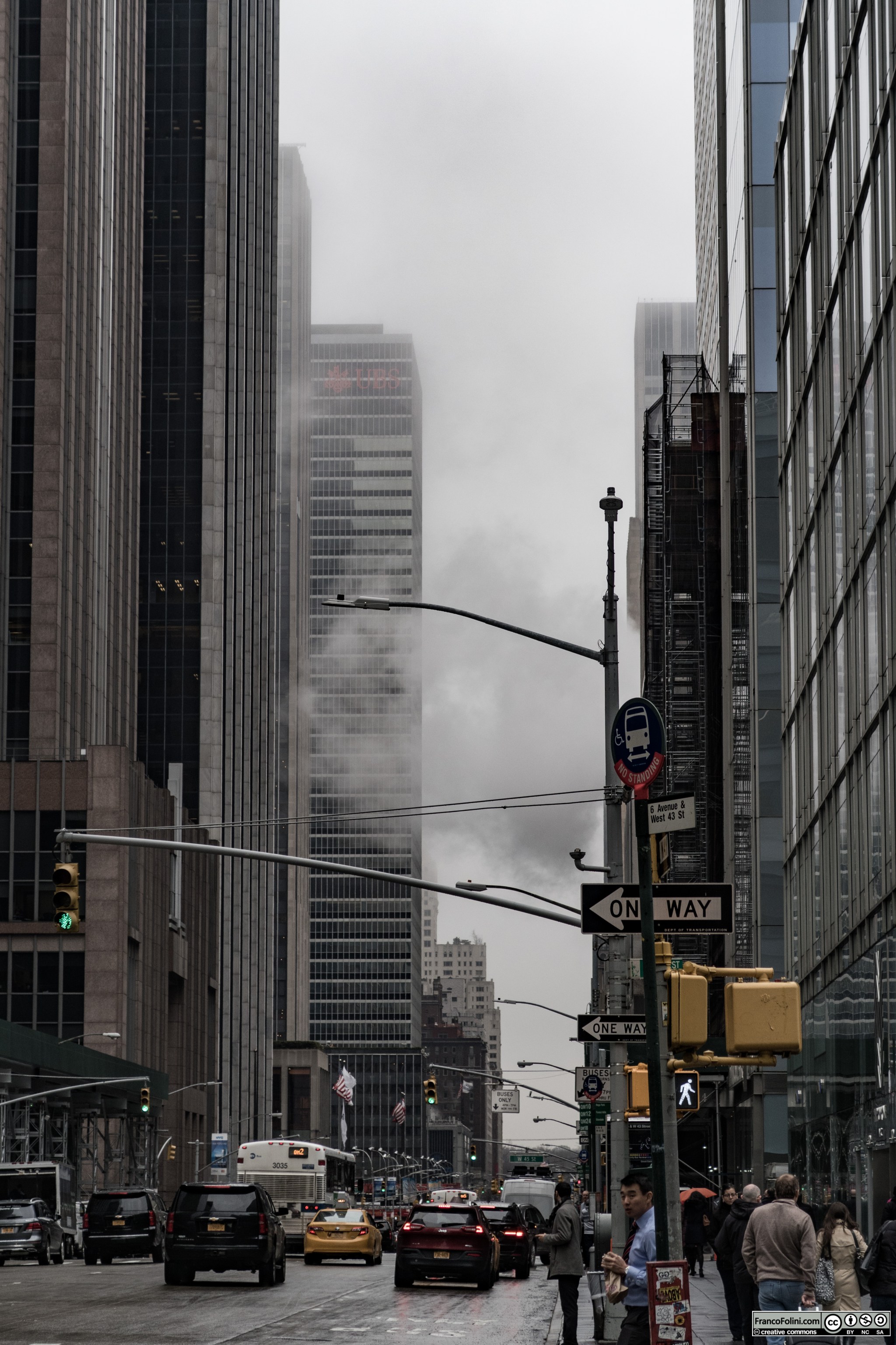 A rainy day in Manhattan