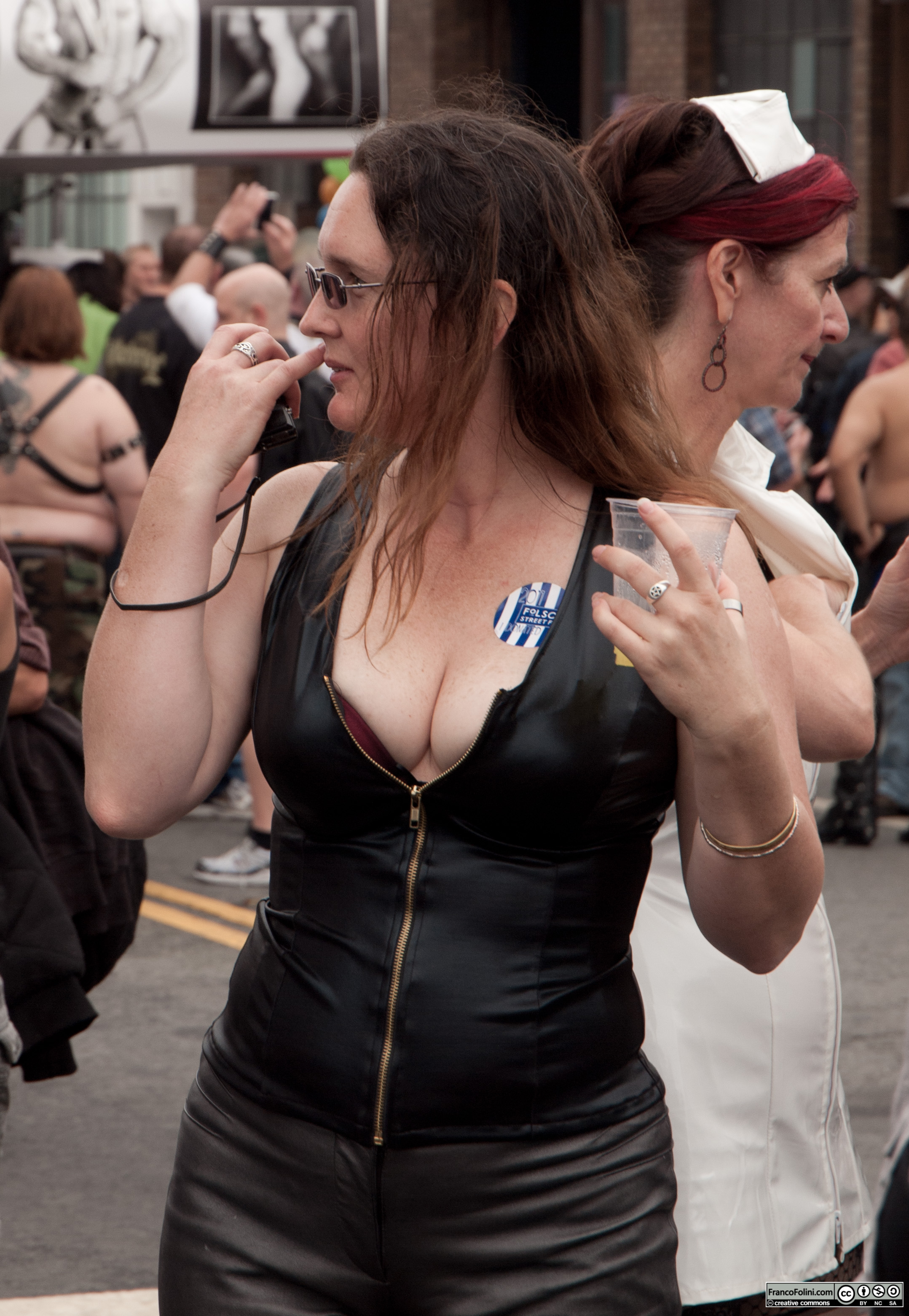 San Francisco Folsom Street Fair: leather girl
