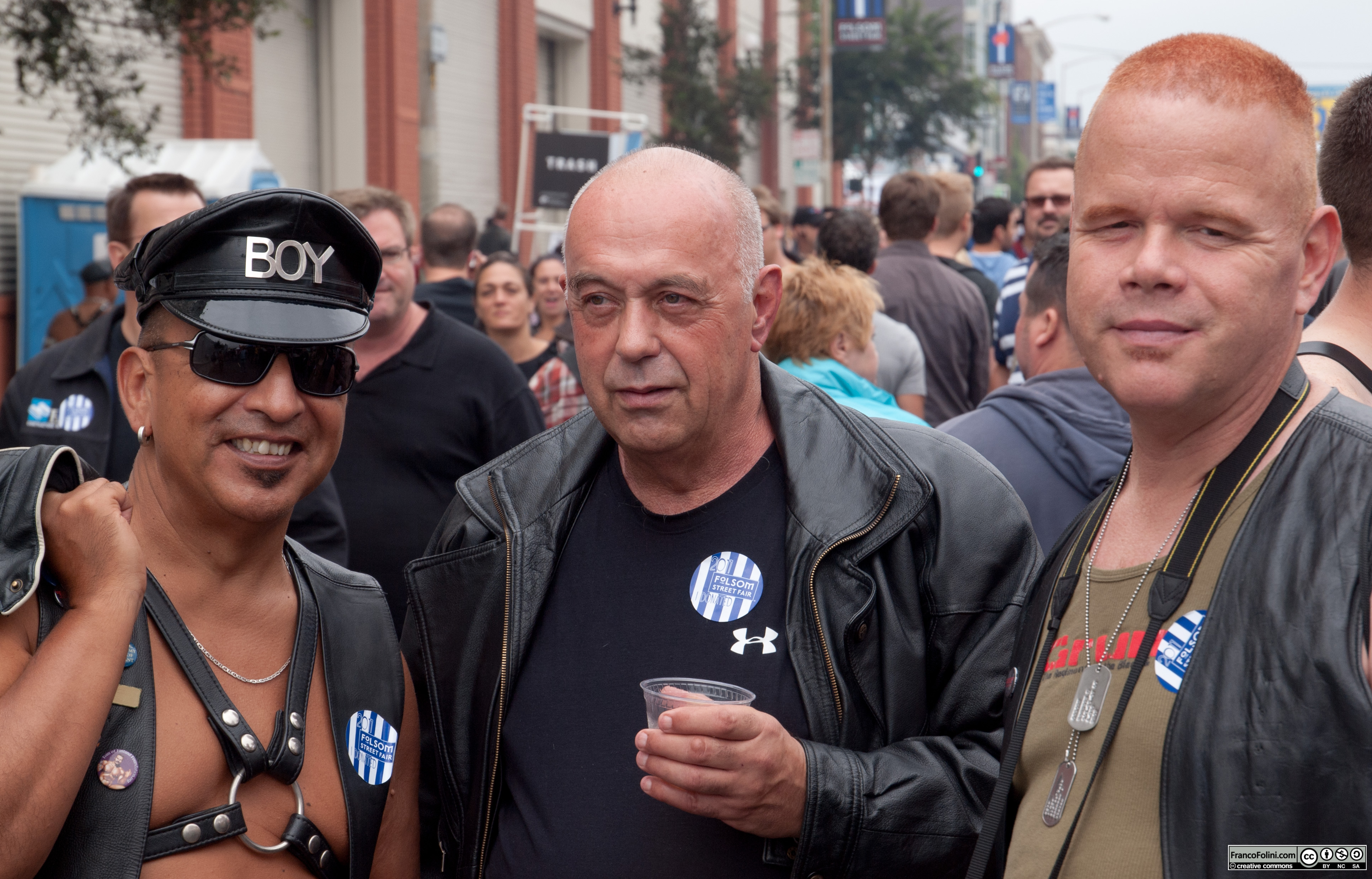 San Francisco Folsom Street Fair: group of friends