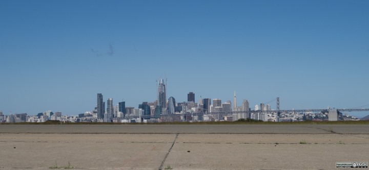 Il vecchio aeroporto militare di Alalmeda ora pressoche' abbandonato