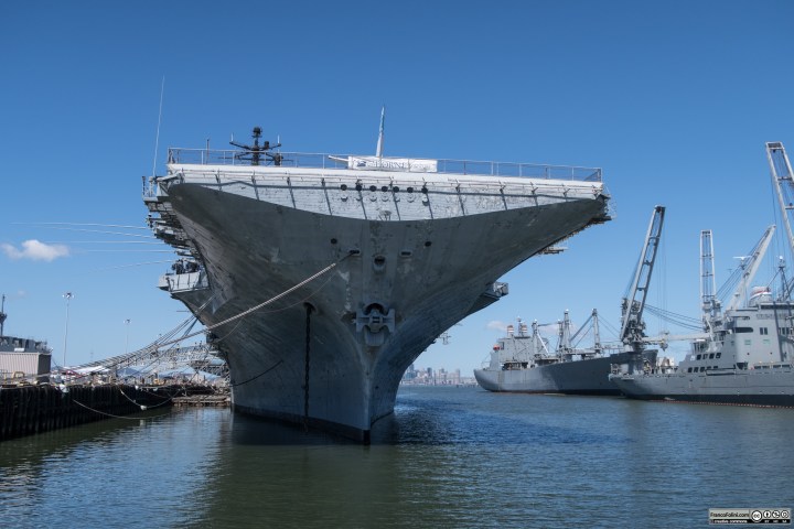 The historical Hornet aircraft carrier in Alameda, California