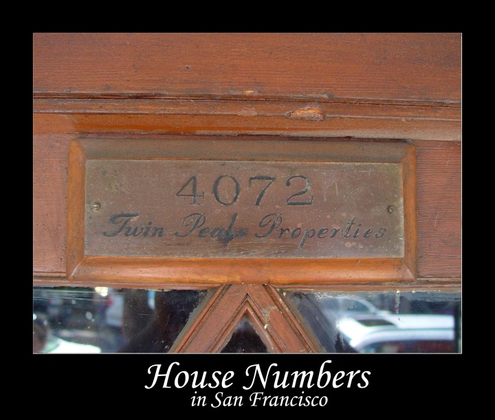 Numeri civici a San Francisco