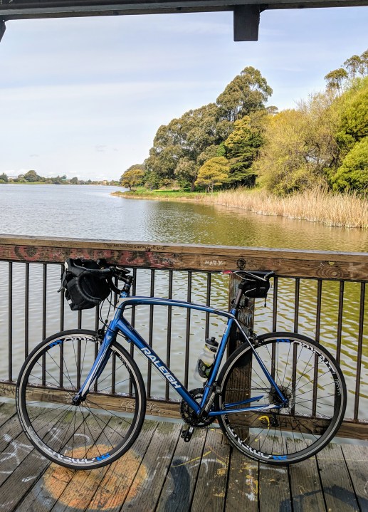 My bike at Aquatic Park, Berkeley, California
