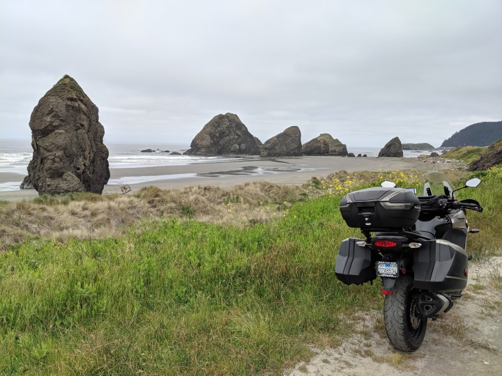 The beautiful South Oregon coast. Very cold, but wild and beautiful.