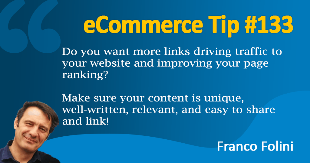 eCommerce: How to leverage your content to attract valuable backlinks