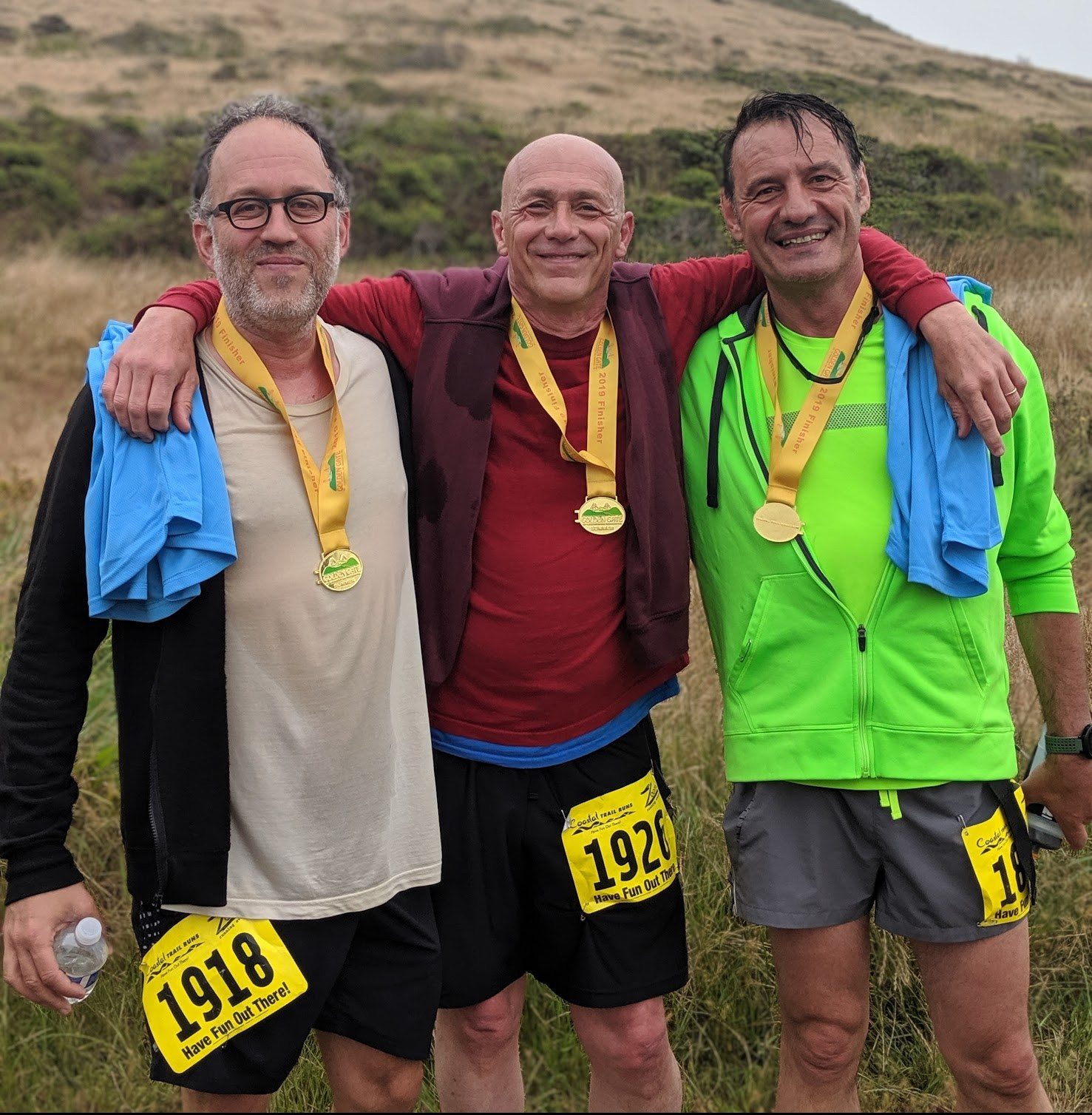 Il gruppo ristretto dei mie amici runner. Qui siamo stati immortalati a Marin County alla fine di una trail run di circa 8 km con important isalite e discese. 