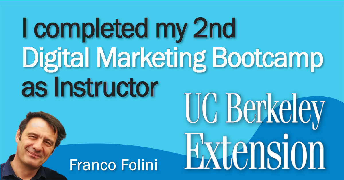 I Completed my 2nd Digital Marketing Bootcamp as Instructor – Franco