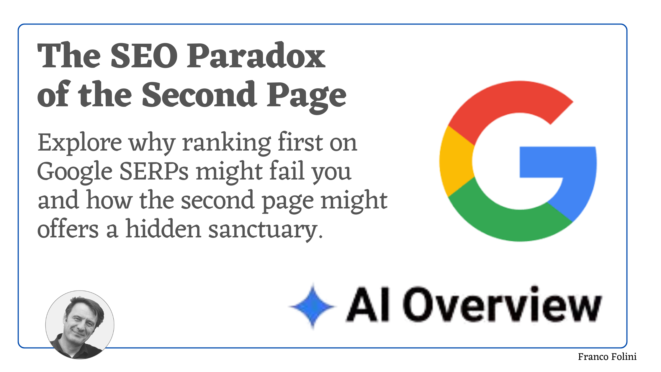 Is the SEO Paradox of the 2nd Page True? - Franco Folini Blog